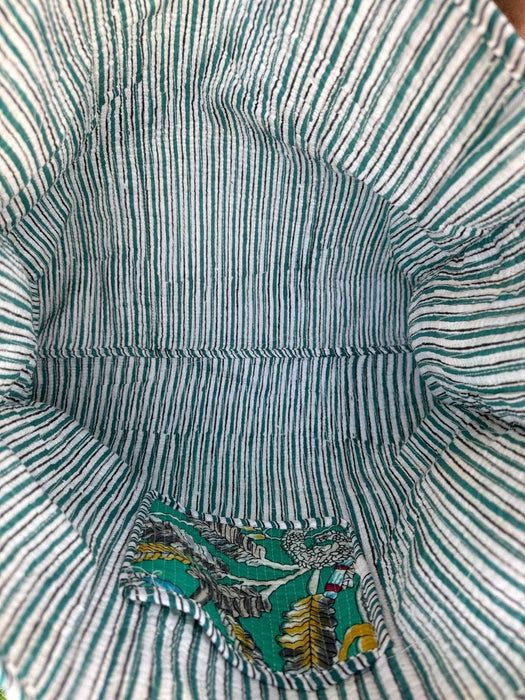 Bird Printed Bag Cotton Quilted Bag Market Bag Shopping Bags