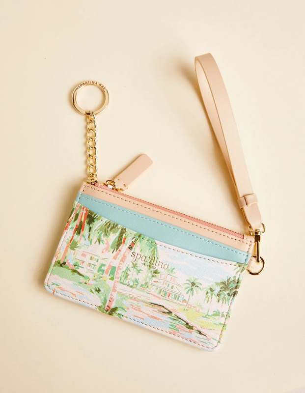 Slim Card Coin Purse Coastal Dreams