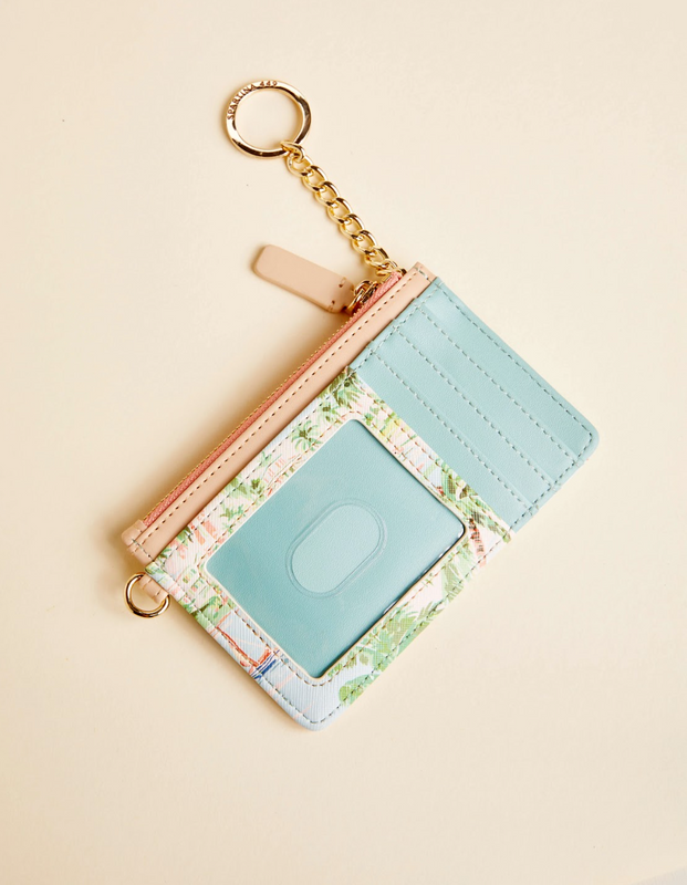Slim Card Coin Purse Coastal Dreams