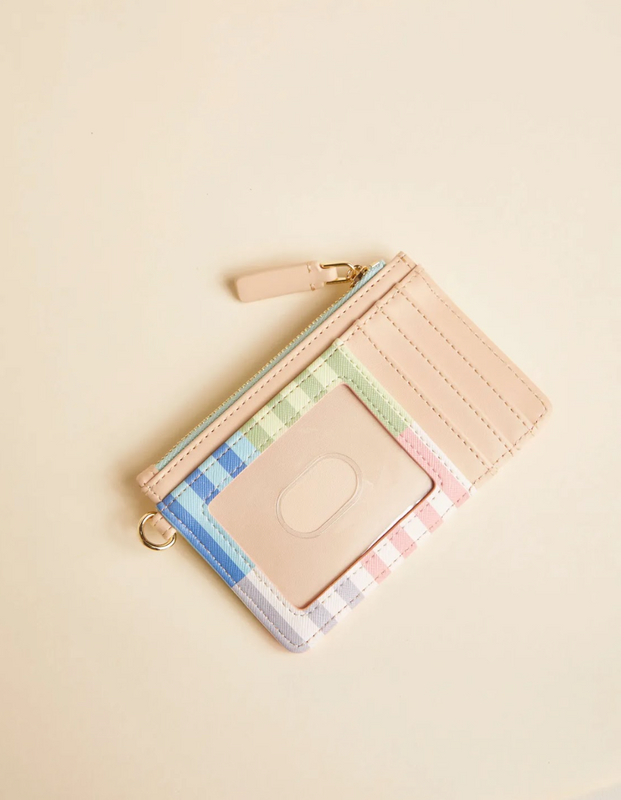 Slim Card Coin Purse Overboard Stripe