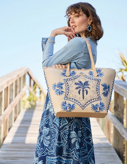 Beach Tote Ogeechee Palm Medallion