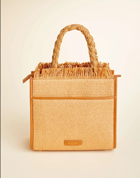 Woven Straw Dune Satchel Anchor