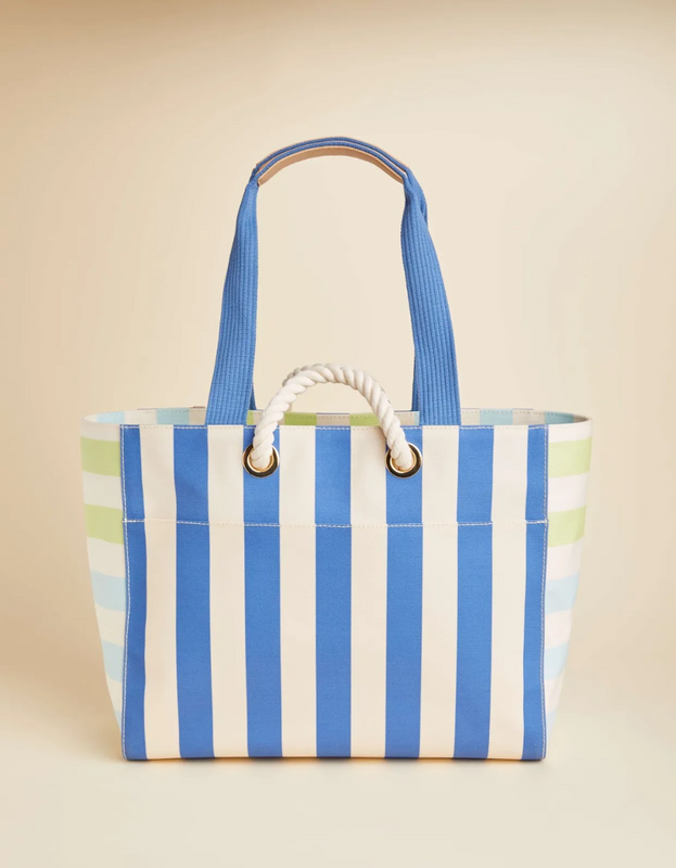 Spartina Beach Tote Overboard Stripes