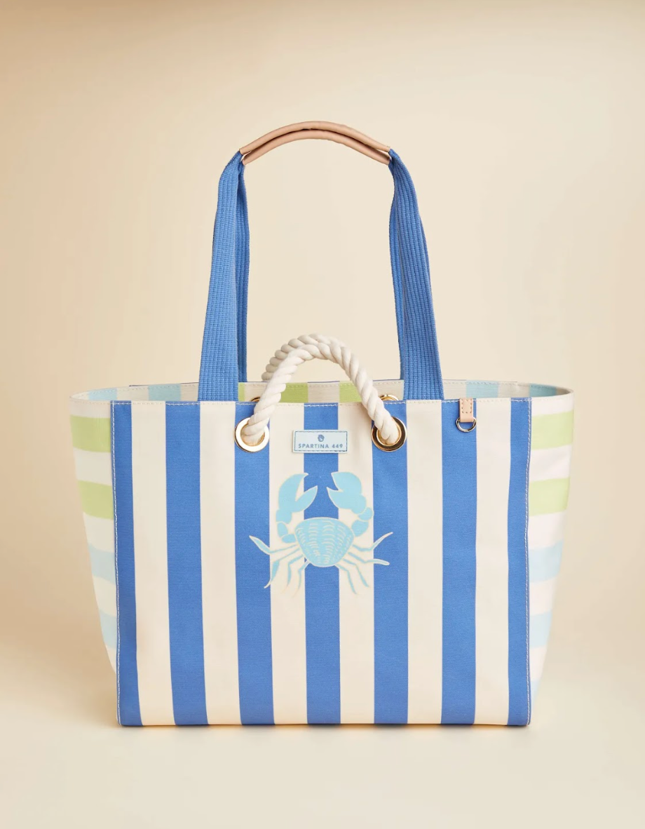 Spartina Beach Tote Overboard Stripes