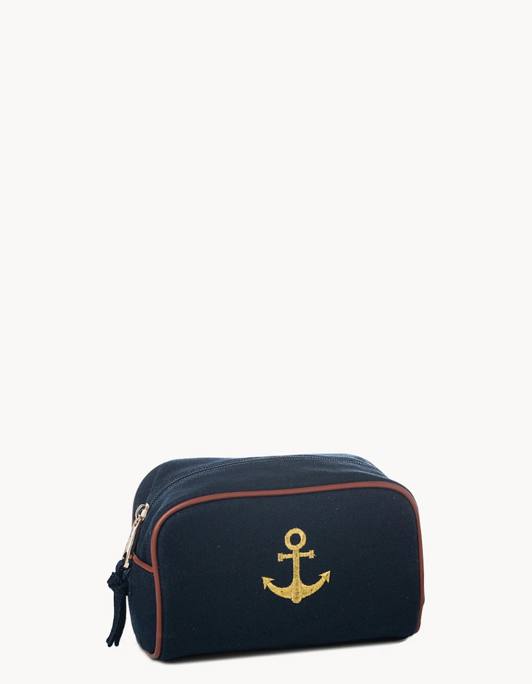 Travel Pouch - Anchor Navy