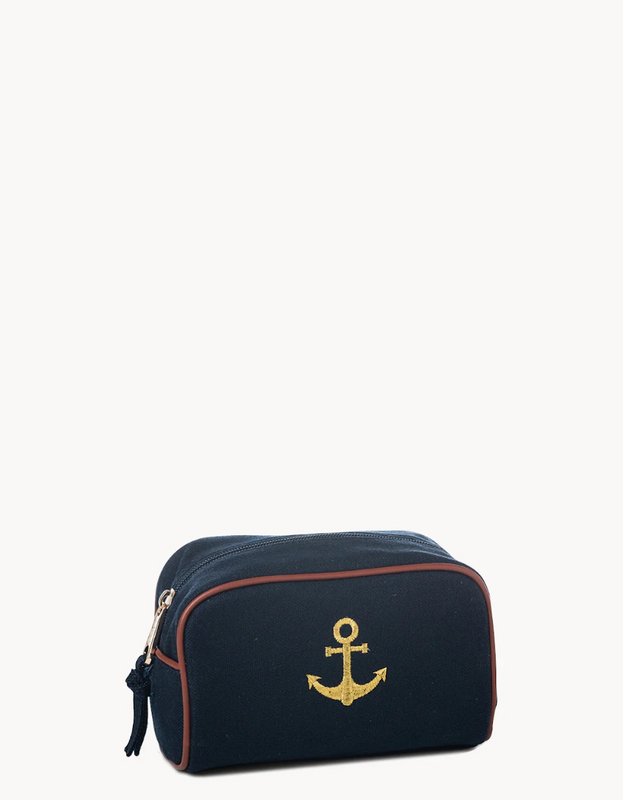Travel Pouch - Anchor Navy