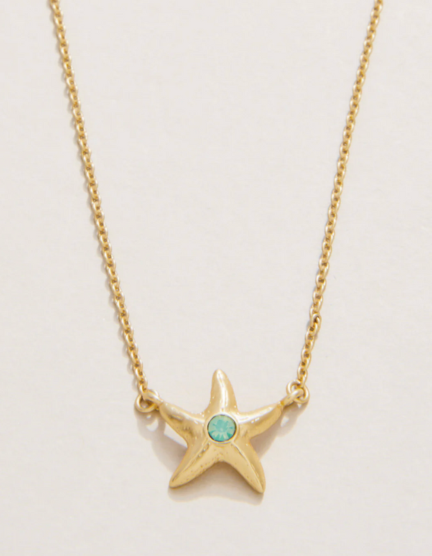 SLV Freindship Starfish 18" Necklace