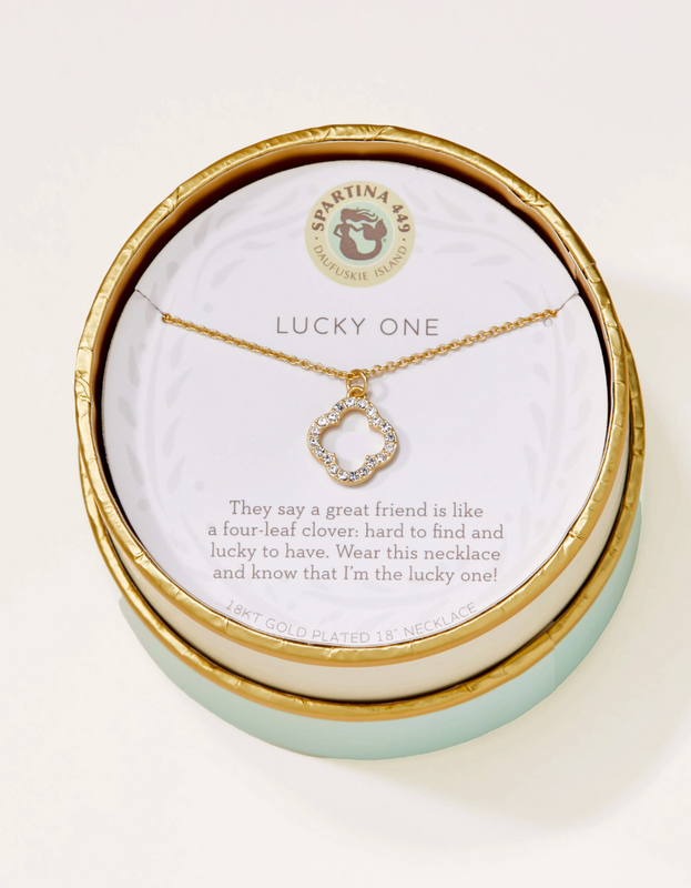SLV Lucky One Quatrefoil 18" Necklace