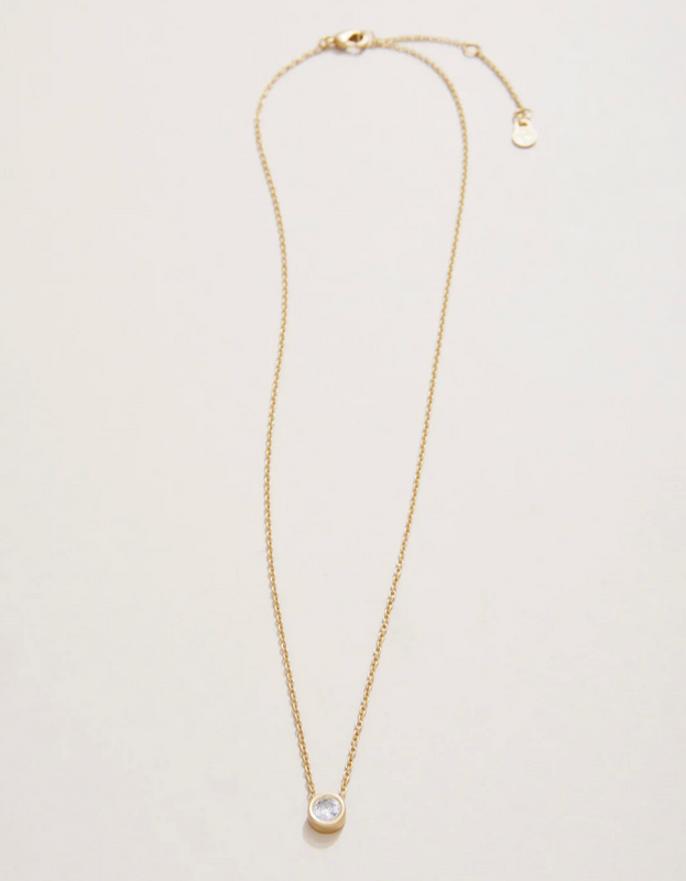 SLV Necklace 18" Ray of Hope Gem