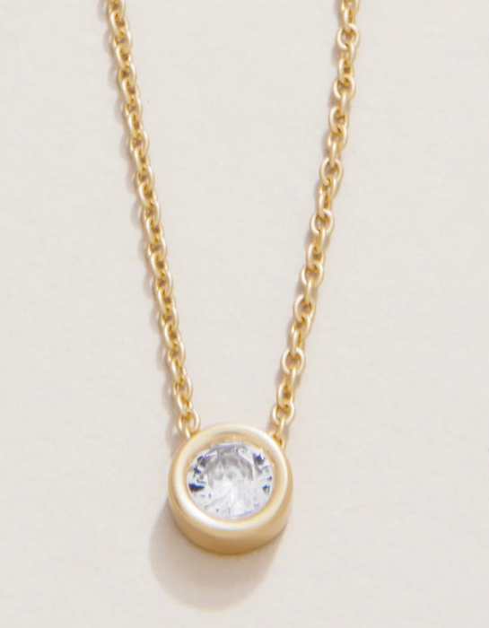 SLV Necklace 18" Ray of Hope Gem