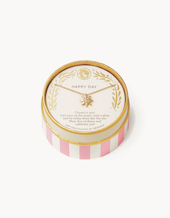 Sea La Vie Celebrate Necklace Happy Day Sun