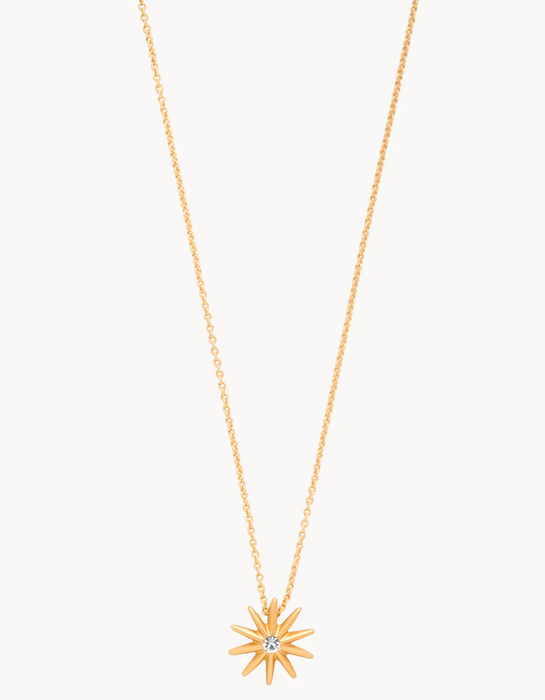 Necklace - SLV 16"  Bask in Sun