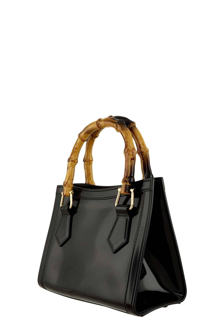 SQUARE SHAPE AND BAMBOO HANDLE JELLY BAG 2326