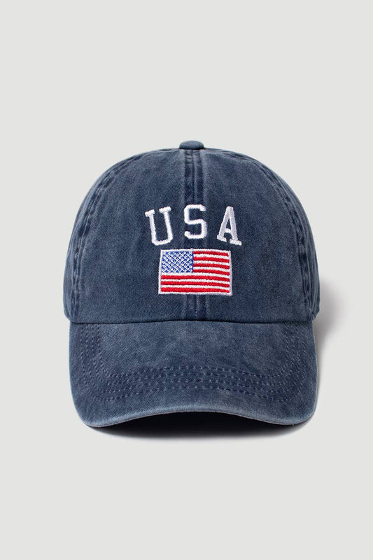 USA with American Flag Baseball cap