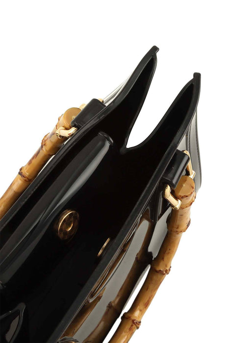SQUARE SHAPE AND BAMBOO HANDLE JELLY BAG 2326