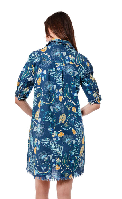 Chatham Dress - Blue Underwater Print