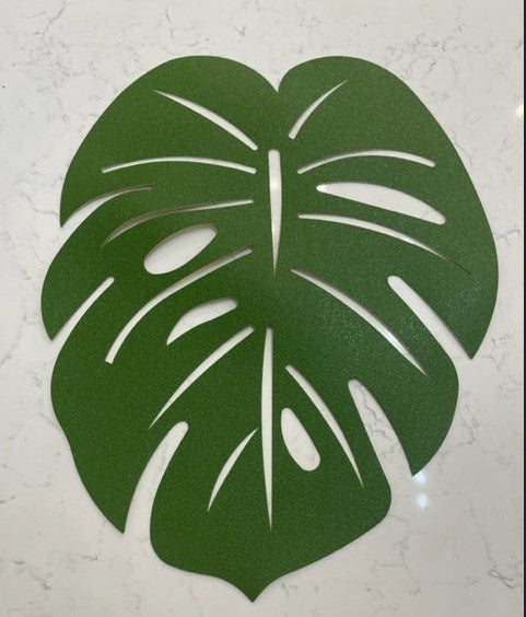 Green Monstera Leaf Placemat