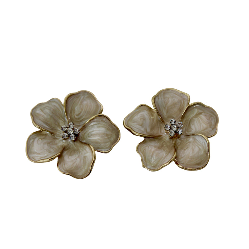 Hibiscus- Cream/Gold
