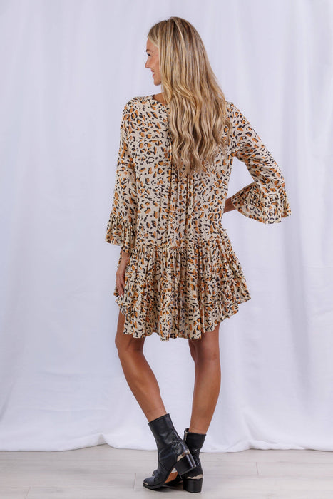 Penny Swing Dress in Safari