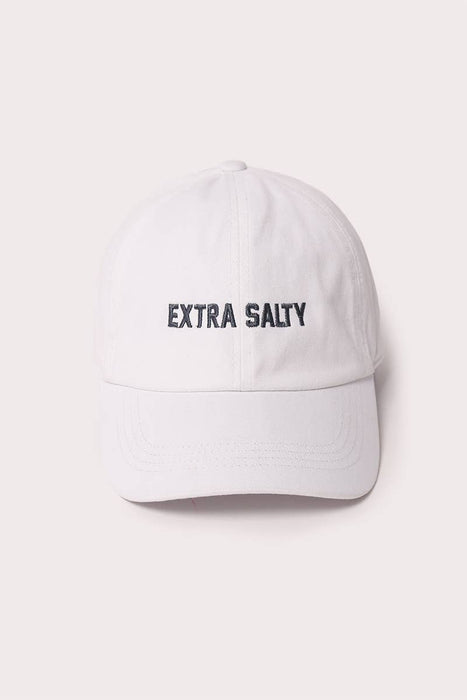 Extra Salty Emb. Baseball Cap.