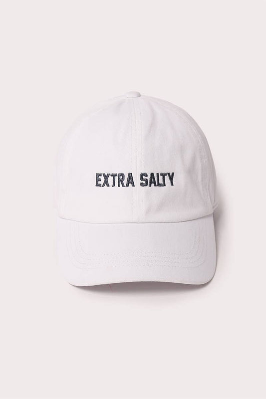 Extra Salty Emb. Baseball Cap.
