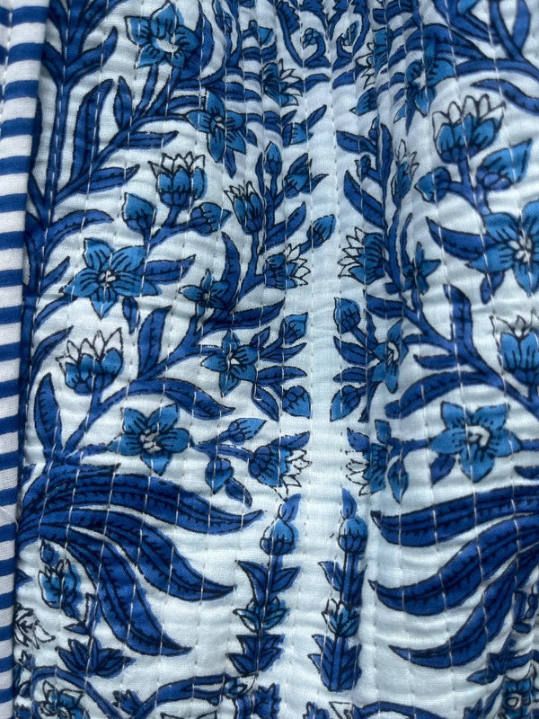Quilted Bag Hand Block Printed Tote Bags
