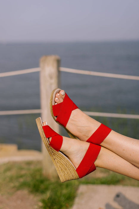 Cannon Solids -Espadrille Wedge Sandal-  -BEST SELLER.