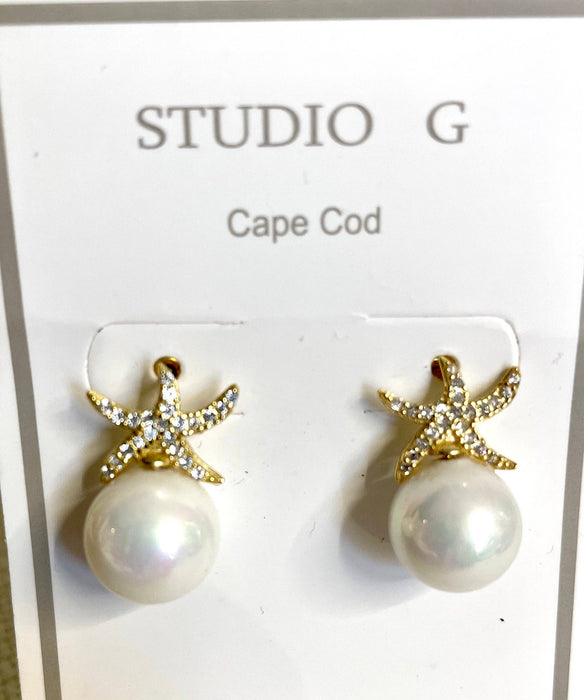 #1207-Shell Star Earring