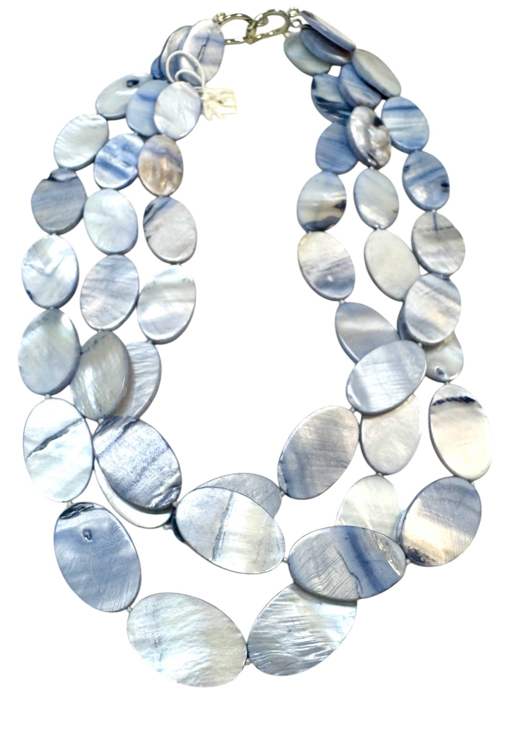 #921 Large Shell Multistrand Necklace