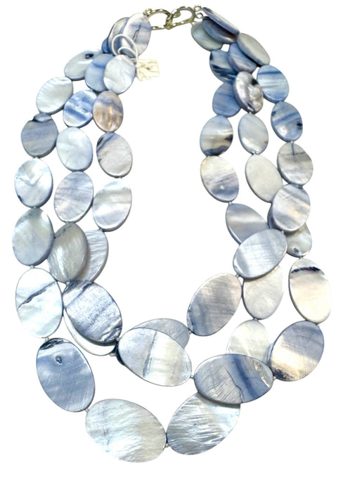#921 Large Shell Multistrand Necklace