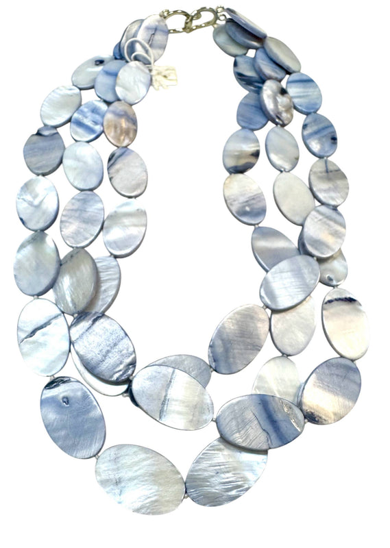 #921 Large Shell Multistrand Necklace
