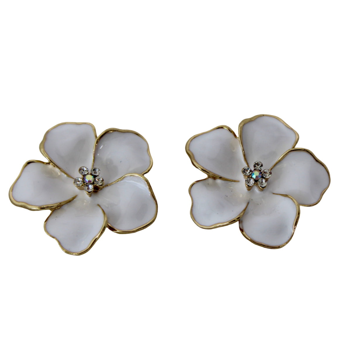 Hibiscus- White/Gold