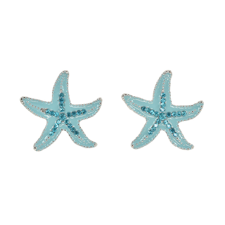 Crystal Starfish Baby Blue